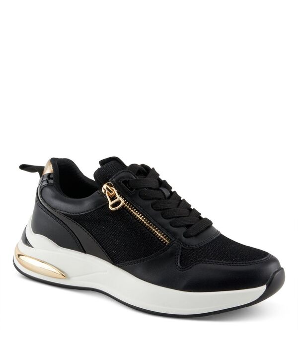 パトリシア レディース シューズ スニーカー プラットフォーム Patrizia Women's URSA Platform Glitter Upper and Gold Accentsneakers Black ブラック 18,091円