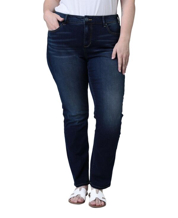 スリンク レディース ボトムス デニムパンツ ストレート SLINK Jeans Women's Denim High Rise Straight Leg in 32\