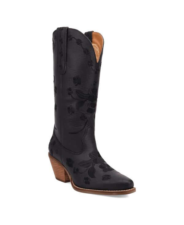 ディンゴ レディース シューズ ブーツ・レインブーツ レザー Dingo Women's Love Bug Leather Boot Black ブラック|ReVida 店