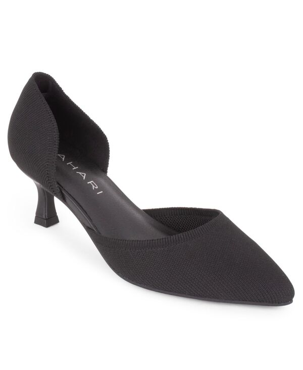 タハリ レディース シューズ パンプス 踵 Tahari Women\u0027s Moreno Kitten Heel Pumps Black 黒いこと