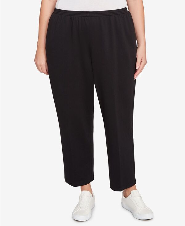 アルフレッド ダナー レディース ボトムス カジュアルパンツ プラスサイズ パイル Alfredunner Plusize Classic French Terry Short Length Pants Black ブラック
