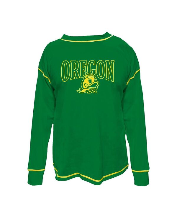 ファナティクス レディース アウター パーカー・スウェット プラスサイズ シャツ コントラスト Fanatics Women's Green Oregon Ducks Plusize Contrastitch Sweatshirt Green グリーン
