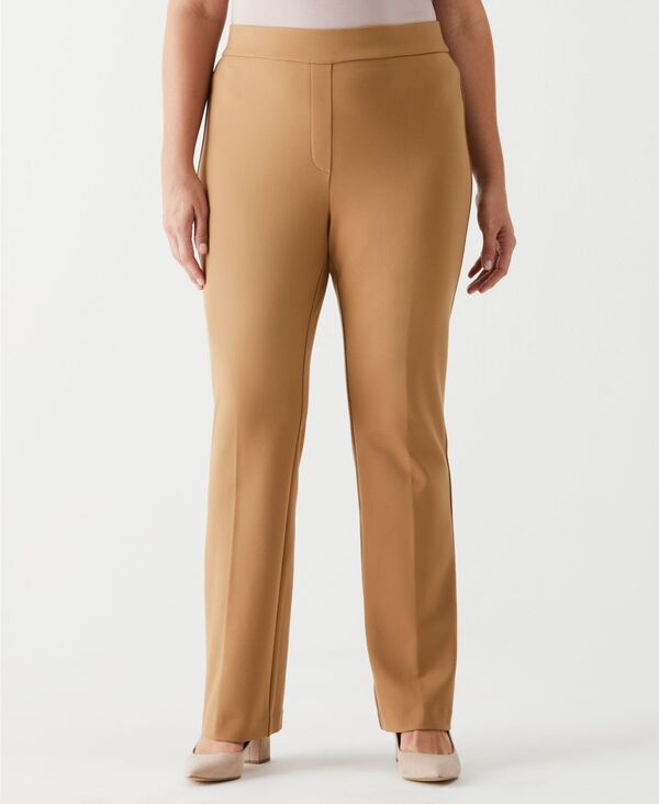 ラファエラ レディース ボトムス カジュアルパンツ プラスサイズ ブーツ Rafaella Plusize Boot Cut Pull-On Pantigers Eye アニマル