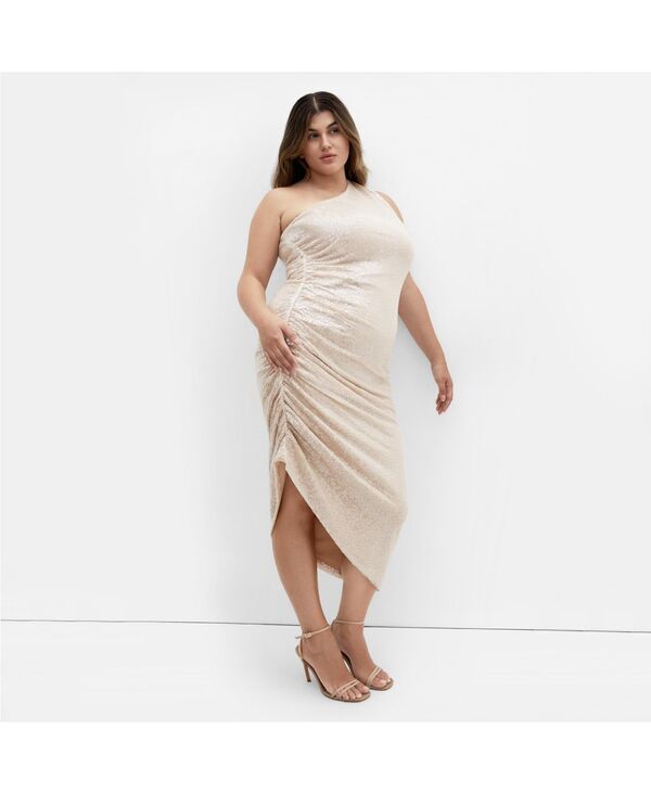 シティーシック レディース トップス ワンピース プラスサイズ CITY CHIC Plusize Orbit Dress Cream クリーム