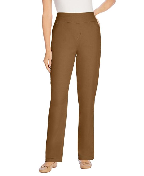 ウーマン ウィズイン レディース ボトムス デニムパンツ トール ジーンズ Woman Within Women's Within Tall Flex-Fit Pull-On Straight-Legap-Free Stretch Denim Jeans Toffee デニム