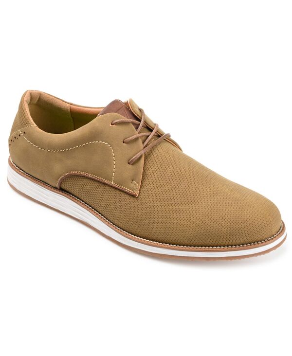 バンス メンズ シューズ オックスフォード Vance Co. Men's Blainembossed Casual Dresshoes Tan タン