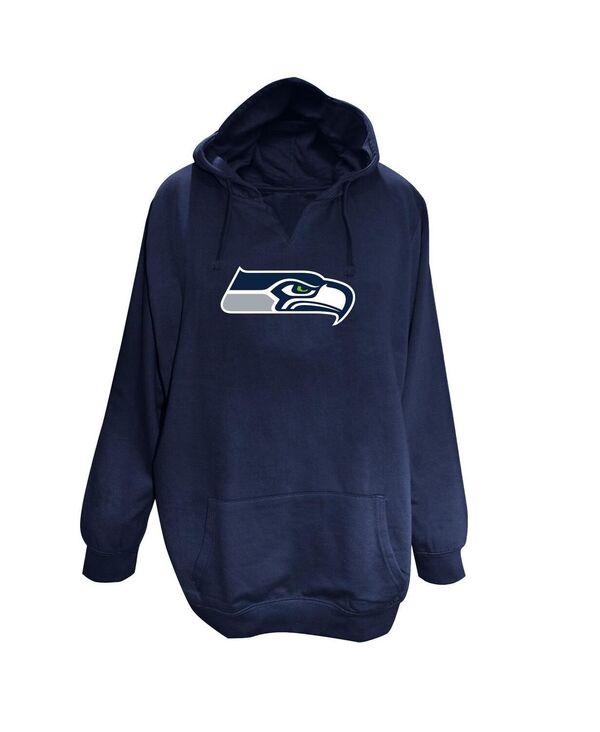 ファナティクス レディース アウター パーカー・スウェット Vのど頚 足し加える大きさ Fanatics Women\u0027s College Navy Seattle Seahawks Plusize V-Neck Pullover Hoodie College Navy 米国海軍