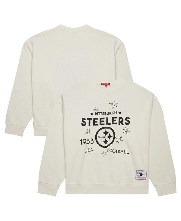 ファナティクス レディース アウター パーカー・スウェット プラスサイズ Tシャツ Fanatics Women's Cream Pittsburgh Steelers Plusize Shooting Star Sweatshirt Cream クリーム