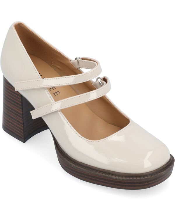 ジュルネ コレクション レディース シューズ パンプス プラットフォーム ヒール Journee Collection Women'shasta Platformary Jane Block Heel Pumps Gray グレー