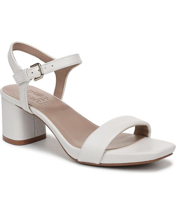 ナチュライザー レディース シューズ サンダル アンクル ヒール Naturalizer Women's Izzy Ankle Strap Low-Heel Dressandals Warm White Leather ホワイト