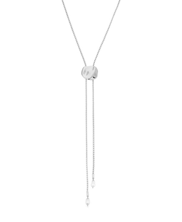エティカ レディース アクセサリー ネックレス・チョーカー・ペンダントトップ レース ETTIKA Liquid Lux Bolo Necklace Silver シルバー