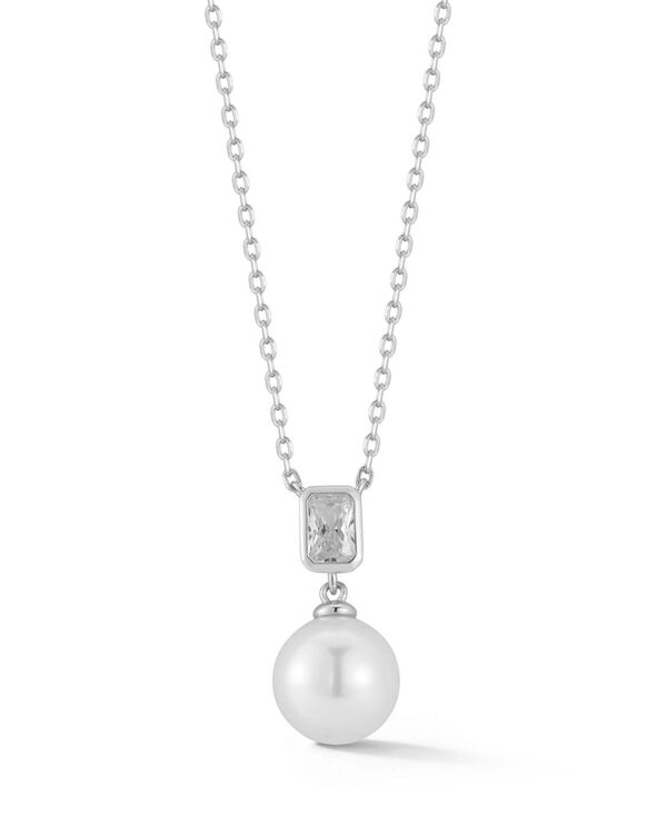レイチェル ゾー レディース アクセサリー ネックレス・チョーカー・ペンダントトップ レース Rachel Zoe Sterling Silver Pearl and CZ Necklace Silver シルバー