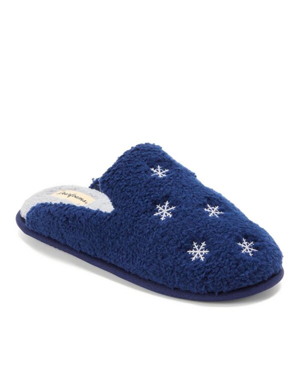 ディアフォームズ レディース シューズ サンダル Dearfoams Women's Christmas Tree Teddy Scuff Slipper Peacoat