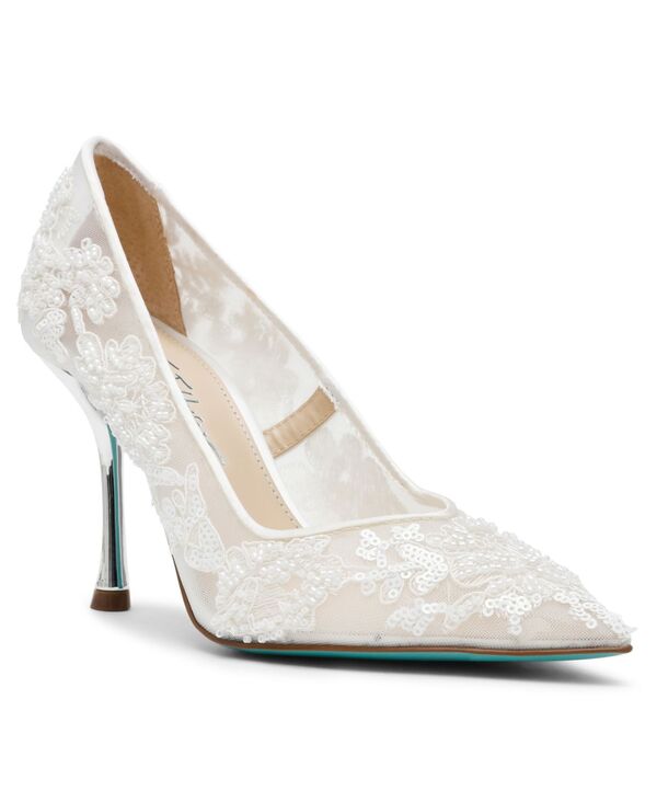 ベッツィジョンソン レディース シューズ パンプス Betsey Johnson Women's Jenii Pointed-Toe Stiletto Pumps Ivory アイボリー