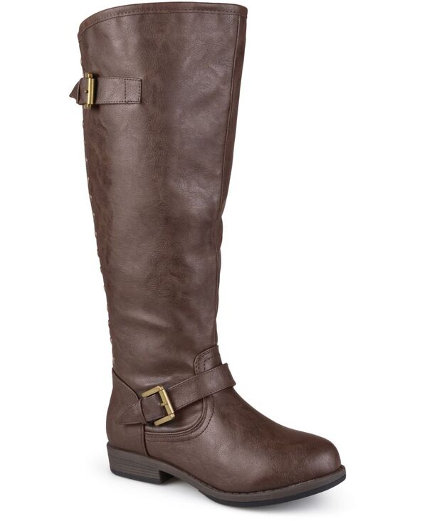 ジュルネ コレクション レディース シューズ ブーツ・レインブーツ Journee Collection Womenpokane Regular Wide Calf \u0026 Extra Wide Calf Knee High Boots Brown ブラウン