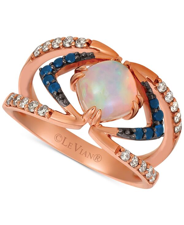 ル ヴァン レディース アクセサリー リング Le Vianeopolitan Opal (3/4 ct.w.) Passion Ruby (1/6 ct.w.) & Nude Diamonds (1/4 ct.w.) Ring set in 14k Rose Opal/Blueberry Sapphire サファイア