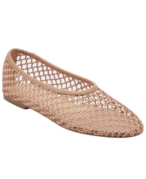 マーク・フィッシャー レディース シューズ パンプス メッシュ Marc Fisher LTD Women's Jazlyn Mesh Slip-On Flats Natural Mesh/Leather