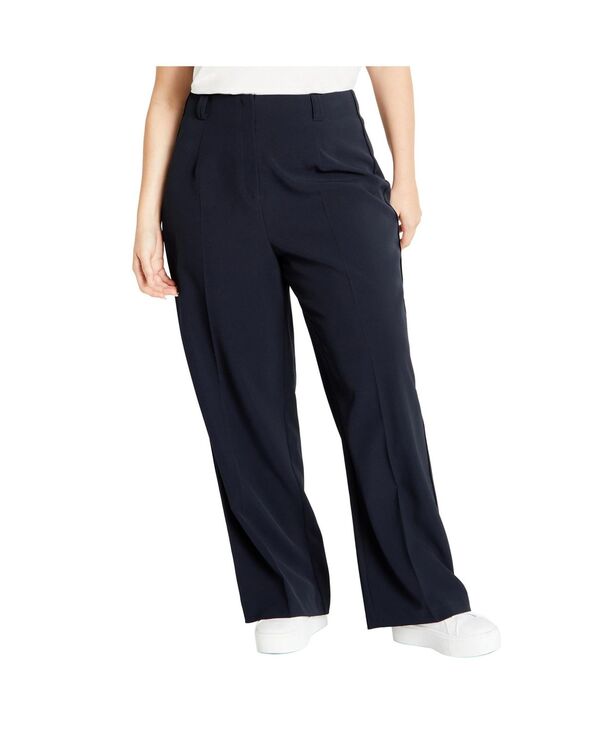 シティーシック レディース ボトムス カジュアルパンツ プラスサイズ CITY CHIC Plusize Yasmine Pant Navy ネイビー