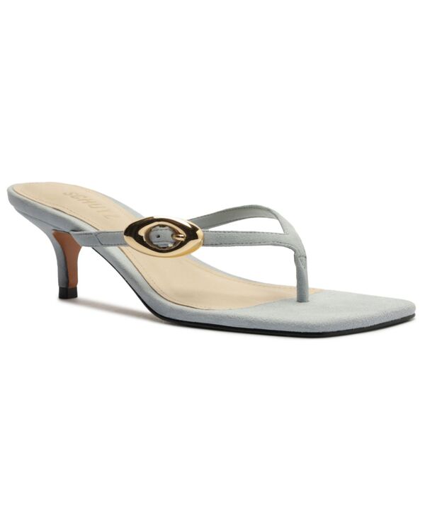 シュッツ レディース シューズ サンダル ヒール Schutz Women's Miriam Kitten Heel Dressandals Light Azur