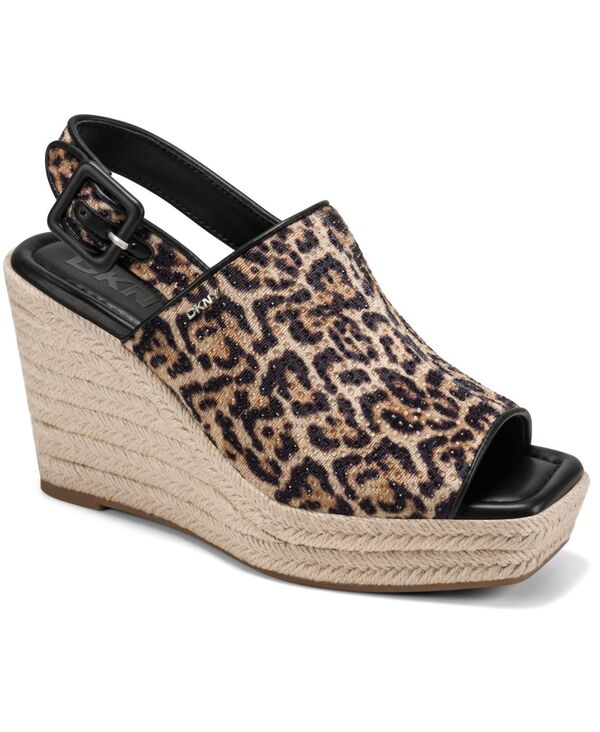 ダナ キャラン ニューヨーク レディース シューズ サンダル DKNY Women's Coralyn Slingback Wedge Sandals Natural