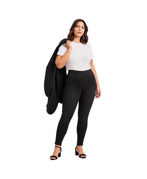 アベニュー レディース ボトムス カジュアルパンツ AVENUE Women's Hi Rise Jegging Black ブラック