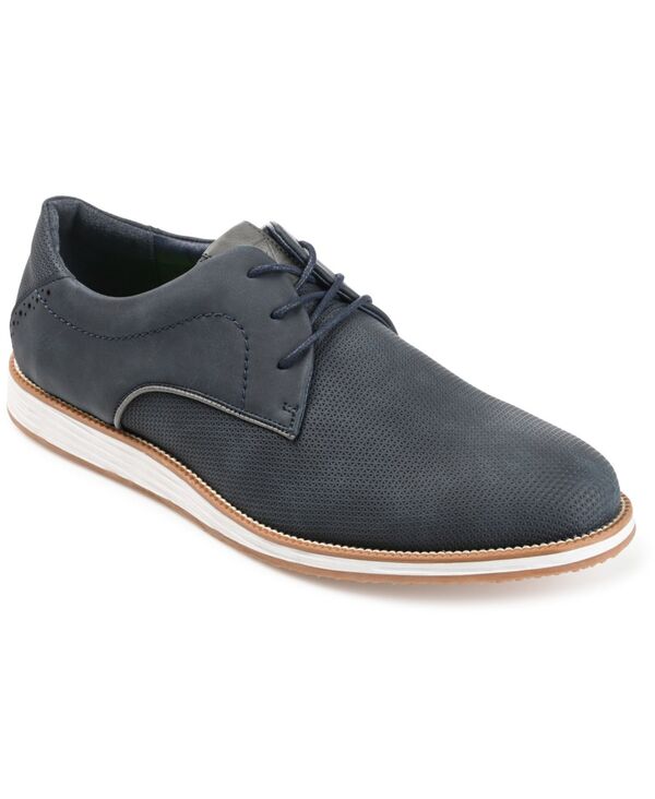 バンス メンズ シューズ オックスフォード Vance Co. Men's Blainembossed Casual Dresshoes Blue ブルー