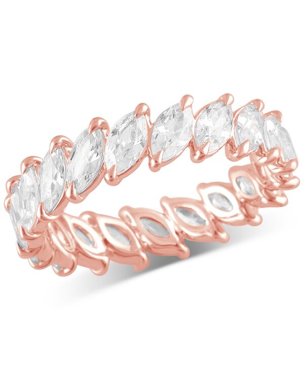 バッジェリーミシュカ レディース アクセサリー リング Badgley Mischka Certified Lab Grown Diamond Marquise-Cut Eternity Band (3 ct.w.) in 14k Rose Gold ゴールド