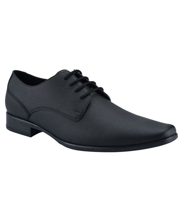カルバンクライン メンズ シューズ オックスフォード レース Calvin Klein Men's Brodie Lace-Up Dress Oxford Black Saffiano ブラック