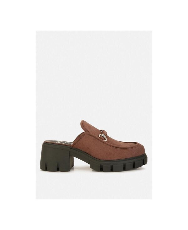ロンドンラグ レディース シューズ サンダル ベルベット London Rag Women prosper velvet slip on mules Brown ブラウン|ReVida 店