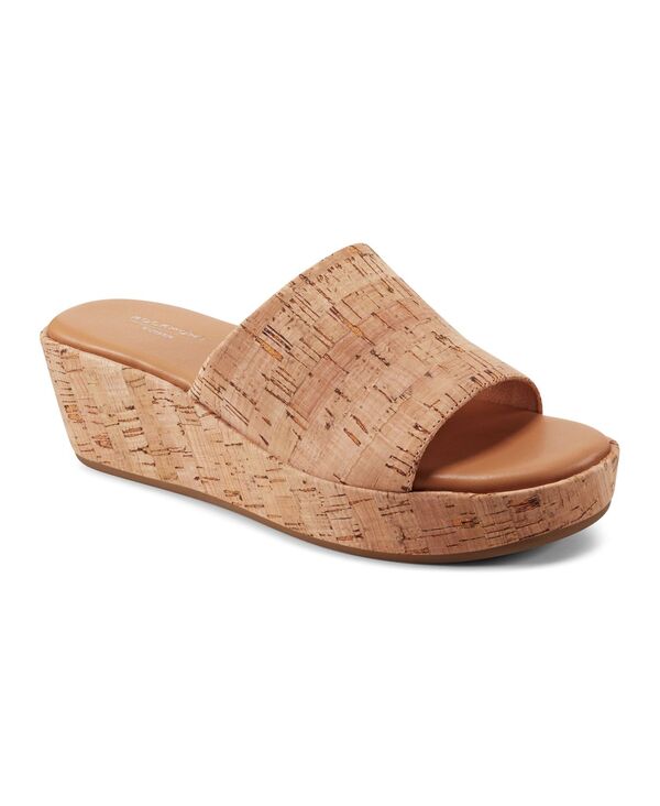 ロックポート レディース シューズ サンダル Rockport Women's Aubriella Slide Slip-On Wedge Sandals Natural Cork