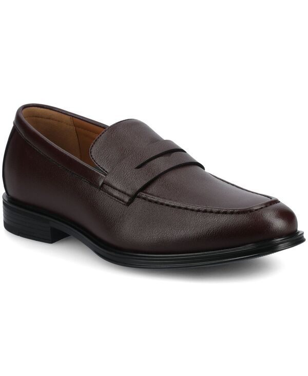 バンス メンズ シューズ スリッポン・ローファー Vance Co. Men's Phineas Comfort Penny Loafer Dresshoe Oxblood オックスブラッド画像