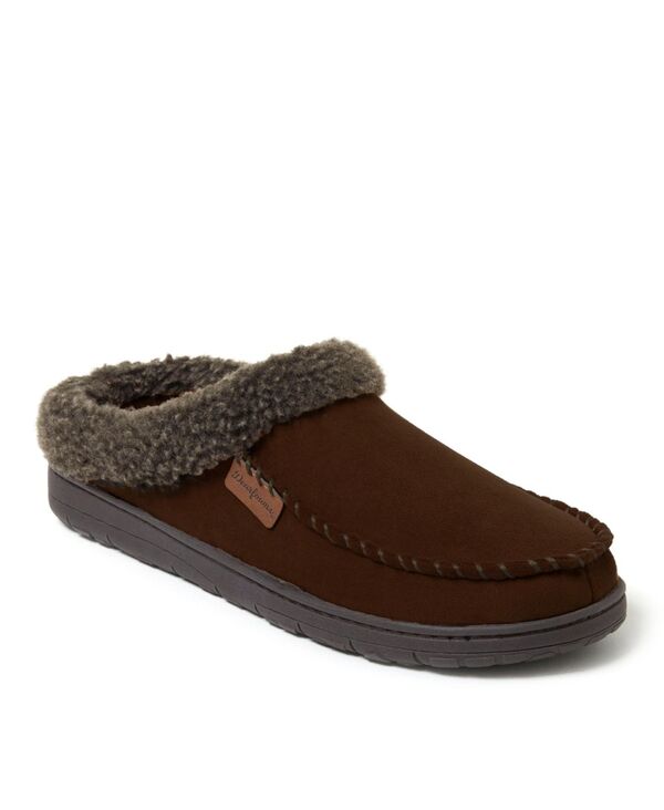 ディアフォームズ メンズ シューズ サンダル スエード Dearfoams Men's Microsuede Moccasin Toe House Shoe Clog Slipper Coffee コーヒー 11,535円
