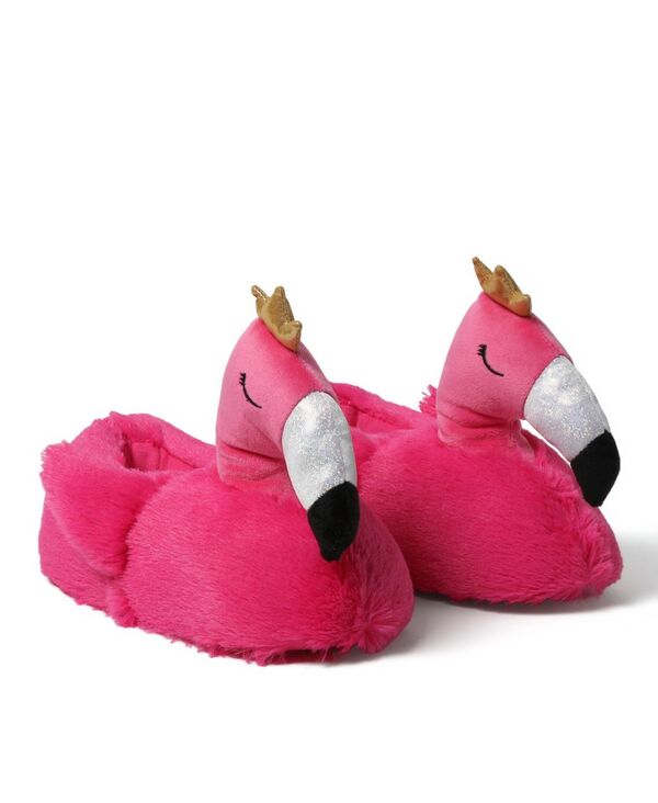 ディアフォームズ レディース シューズ サンダル Dearfoams Cozyfoams Women's Overstuffed Animal Closed Back Slipper Flamingo アニマル