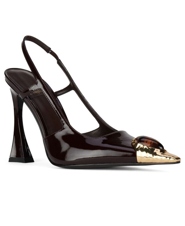ジェフリー キャンベル レディース シューズ パンプス Jeffrey Campbell Women'sorcerer Novelty Slingback Pumps Wine Patent/Gold Metallic ワイン
