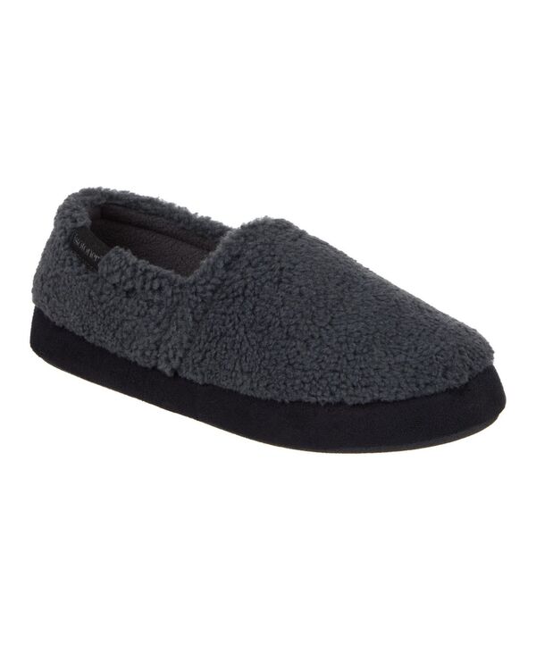 アイソトナー メンズ シューズ サンダル Isotoner Men's Berber Closed Back Slippers Gray グレー|ReVida 店