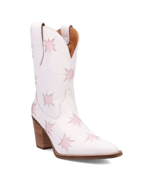 ディンゴ レディース シューズ ブーツ・レインブーツ レザー Dingo Women'starburst Leather Boot White ホワイト｜ReVida 店