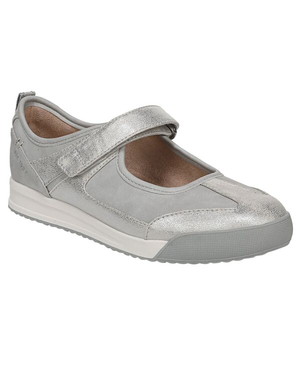 ナチュライザー レディース シューズ スニーカー Naturalizer Women's Greta Slip On Sneaker Shoes Grey/Silver Faux Leather グレー
