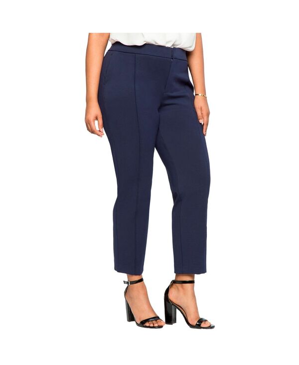 エロクイ レディース ボトムス カジュアルパンツ プラスサイズ ELOQUII Women's Plusize The Ultimate Stretch Slim Leg Pant Maritime blue ブルー
