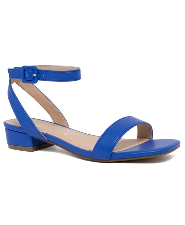 シュガー レディース シューズ サンダル アンクル ヒール Sugar Women's Umpire Ankle Strap Block Heel Sandalsoft Blue ブルー