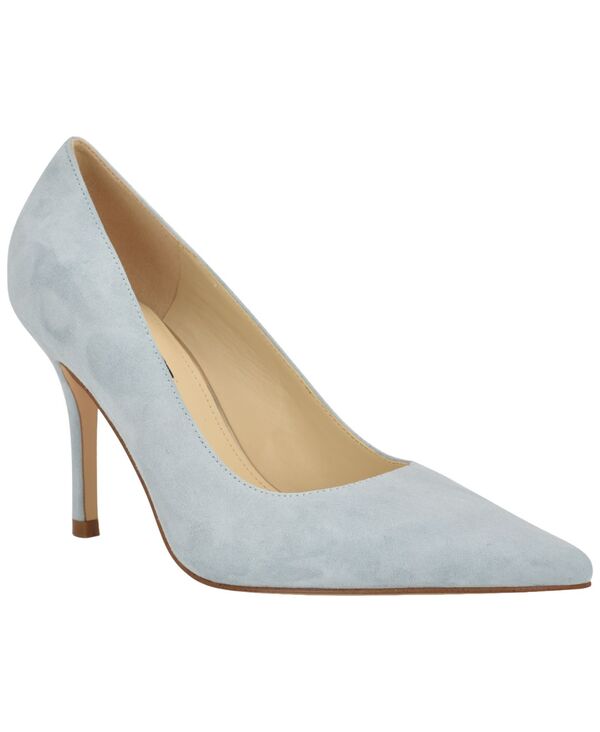 ナインウェスト レディース シューズ パンプス Nine West Women's Gemmha Slip-On Stiletto Pumps Light Blue Suede ブルー