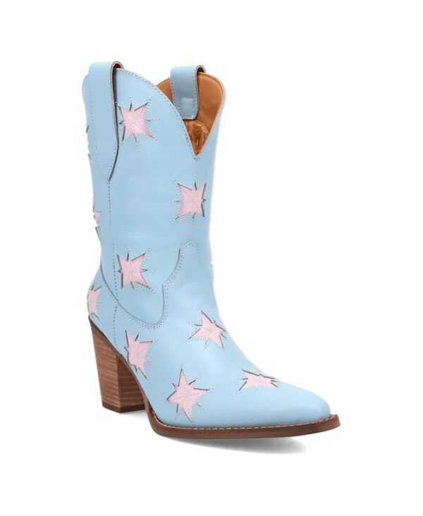 ディンゴ レディース シューズ ブーツ・レインブーツ レザー Dingo Women'starburst Leather Boot Blue ブルー