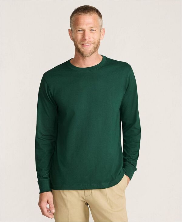 ランズエンド メンズ トップス Tシャツ トール Lands' End Men's Tall Super-T Long Sleeve T-Shirt Pine valley