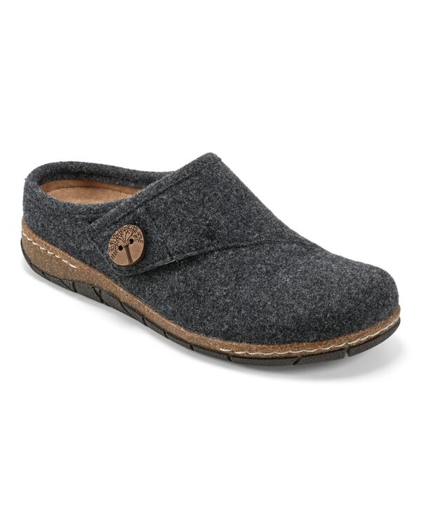 アース レディース シューズ サンダル Earth Women's Ezra Button Wrap Slip-On Clogs Dark Gray グレー
