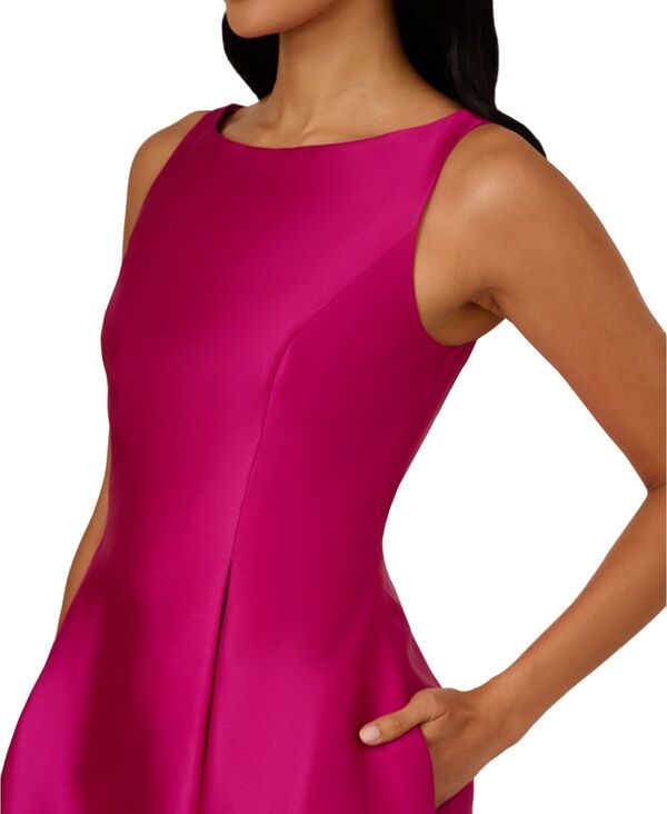 アドリアナ パペル レディース トップス 衣裳 MIDI Adrianna Papell Women\u0027s Boat-Neck Fit \u0026 Flare Midi Dress HOT ORCHID ワンピース-レディースファッション
