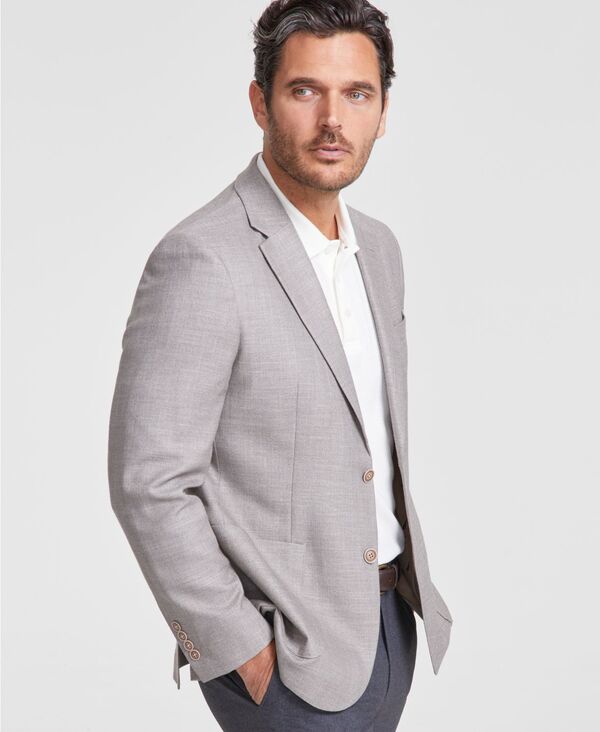 ナウティカ メンズ アウター ジャケット・ブルゾン コート Nautica Men Modern-Fit Active Stretch Structure Weave Sport CoatAN タン｜ReVida 店