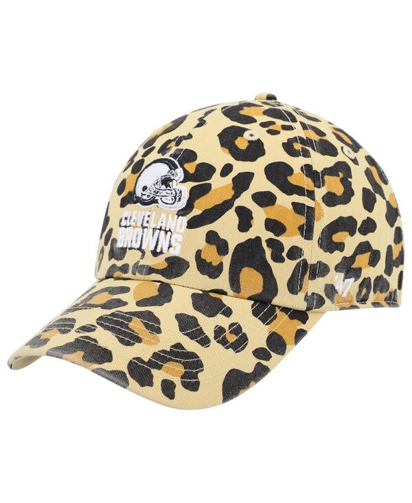 47 ブランド レディース アクセサリー 帽子 '47 Brand Women's '47 Tan Cleveland Browns Bagheera Clean Up Allover Adjustable Hatan タン|ReVida 店