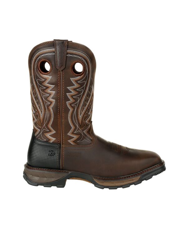 ドゥランゴ メンズ シューズ ブーツ・レインブーツ Tシャツ Durango Men's Maverick XP Steel Toe Puncturesistant Western Work Boot Nicotine chocolate チョコレート