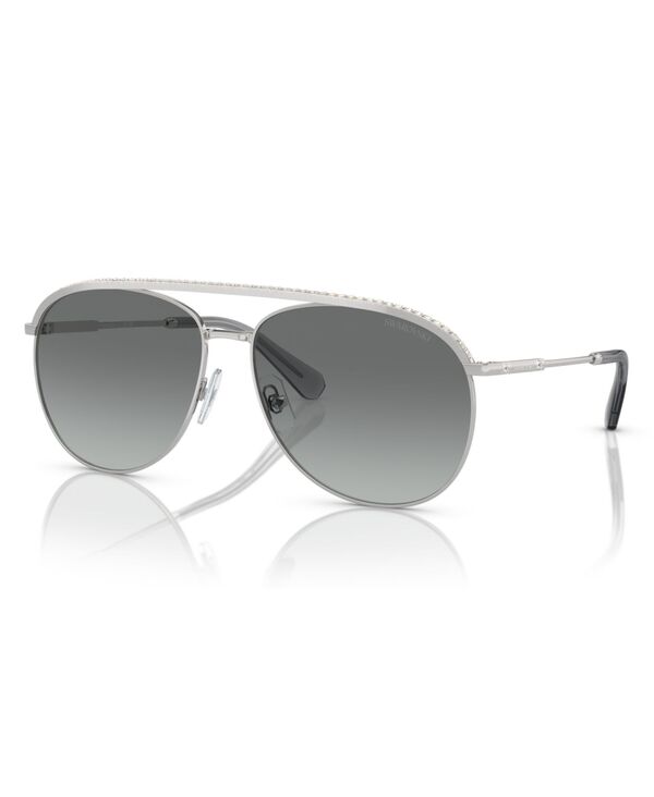 スワロフスキー レディース アクセサリー サングラス・アイウェア Swarovski Women'sunglasses Gradient SK7005 Silver シルバー