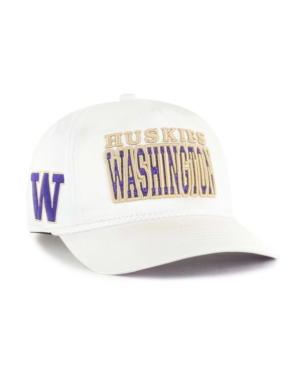47 ブランド レディース アクセサリー 帽子 '47 Brand Women's White Washington Huskies Outspoken Hitch Adjustable Hat White ホワイト