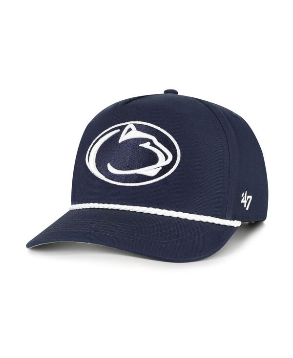 47 ブランド メンズ アクセサリー 帽子 '47 Brand Men's Navy Penn State Nittany Lions Rope Hitch Adjustable Hat Navy ネイビー